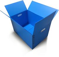 Boîte de rangement pliable multifonctionnelle en plastique économique – Écologique, durable, service de découpe, taille et couleur personnalisables
