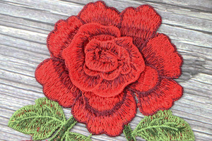 Patchs d'appliques de dentelle de broderie soluble dans l'<span class=keywords><strong>eau</strong></span> de fleurs 3d personnalisées - Product Image 6