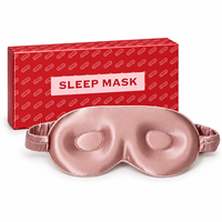 Masque pour les yeux en soie de mûrier de qualité supérieure, masque pour les yeux 3D pour dormir, surface en soie lisse, blocage de la lumière, pour les voyages, la maison, le repos nocturne