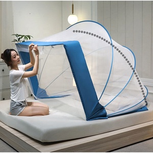 Pink Portable <b>Folding</b> Mosquito Net Foldable Summer <b>Double</b> <b>Bed</b> Tent Queen Size - Product Image 6