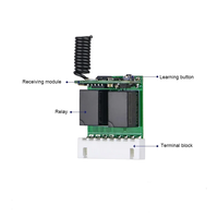 Tiny 2CH Mini relé interruptor de Control remoto normalmente abierto cerrar interruptores inalámbricos botón disparador interruptor remoto 433 MHz