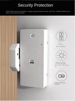Serrure électronique sécurisée à code, en alliage AL-Mg, dorée/argentée/noire, pour casier, maison, appartement, bureau, salle de sport - Serrure contrôlée par l'application TTLOCK