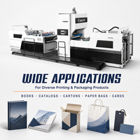 NFM-E1080 Auto Stratification Chaud Froid Collage Machine PVC Film Chaud Couteau De Coupe Multi-options pour Textiles Alimentaire Papier Métal