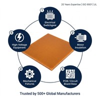 Plaque de bakélite sur mesure usinée CNC, qualité 3021 3025, panneau stratifié en résine phénolique pour isolation industrielle