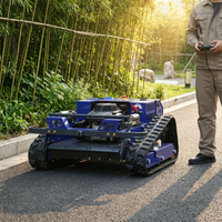 Tondeuses à gazon industrielles télécommandées autopropulsées à moteur 4 temps de haute qualité pour terrains forestiers