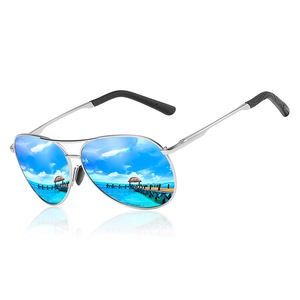 Occhiali da sole sportivi all'aperto di alta qualità per gli uomini blu/bianco/rosso con telaio PC polarizzato da viaggio e da guida occhiali da sole - Product Image 2