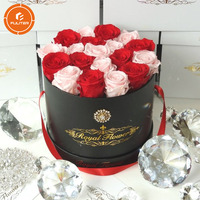 Vente en gros de boîtes-cadeaux rondes de luxe blanches pour maman avec logo personnalisé pour l'expédition