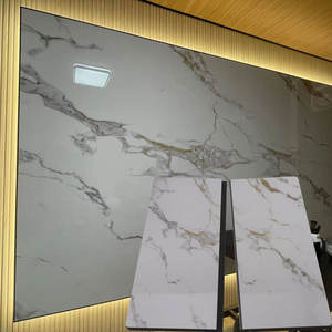 Foshan PVC marbre PET panneau de surface brillant pour la décoration des murs intérieurs - Product Image 1