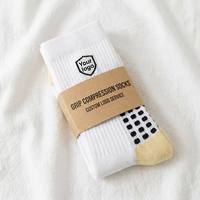 Chaussettes de sport antidérapantes personnalisées avec logo OEKO Tex100, chaussettes de football professionnelles, chaussettes de sport antidérapantes de performance
