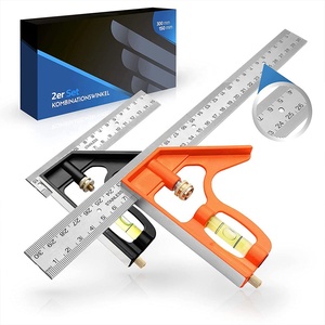Light-weight and portable angle measuring ruler combination square profile