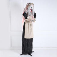 Grandes décorations de personnages d'horreur, artisanat effrayant, fantômes debout à visage amusant pour intérieur et extérieur, vente en gros pour le Festival d'Halloween