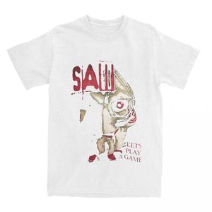T-shirts Saw X Horror Movie 180g en pur coton imprimé respirant, ensemble coordonné vintage, marque streetwear transfrontalière - Product Image 4