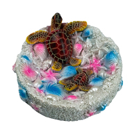 Cendrier en résine en forme de tortue de plage tropicale fait à la main en 3D personnalisé en gros