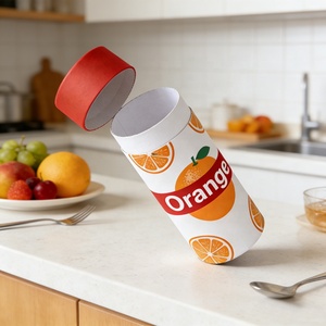 Caja de Cilindro de Papel Biodegradable Directo de Fábrica, Envase de Papel de Grado Alimenticio para Té, Café, Matcha y Frutos Secos - Product Image 2