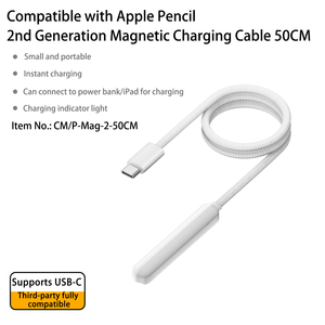 Cargador Magnético de Segunda Generación para Pencil, Adaptador de Cargador USB C a Pencil para <span class=keywords><strong>IPencil</strong></span> de Segunda Generación - Product Image 1