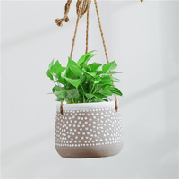Pots de fleurs suspendus en céramique émaillée flottante, décoration de jardin d'intérieur/extérieur moderne et écologique, pas cher