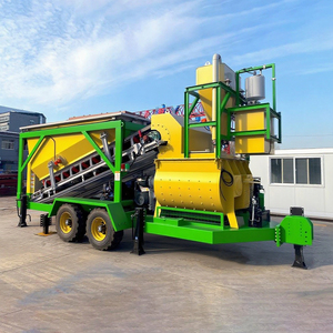 Xách tay trạm trộn bê tông 25m ³ 30m ³ 50m ³ di động xi măng vữa trộn nhà máy trộn Máy trộn điện - Product Image 2