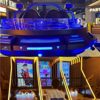 Simulador de Vuelo OVNI con Realidad Virtual Inmersiva, Montaña Rusa para 5 Jugadores, Plataforma de Movimiento de 360°, Juego de Disparos, Centro de Entretenimiento Arcade