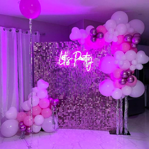 2024 miroitant paillettes <span class=keywords><strong>mur</strong></span> or/argent miroir paillettes panneau toile de fond pour les événements de décoration de fête de mariage - Product Image 4