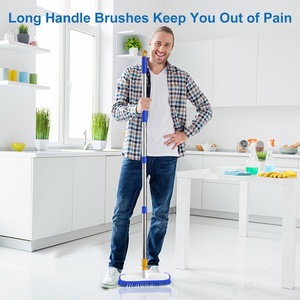 Outil de nettoyage de brosse d'écart de Offre Spéciale brosse de nettoyage rotative à 360 degrés <span class=keywords><strong>balai</strong></span> <span class=keywords><strong>rotatif</strong></span> <span class=keywords><strong>sans</strong></span> <span class=keywords><strong>fil</strong></span> magique <span class=keywords><strong>balai</strong></span> en aluminium avec poils - Product Image 2