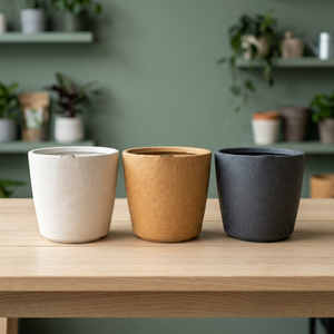 Pot de fleurs décoratif en plastique biodégradable de haute qualité pour l'intérieur, durable - Product Image 2