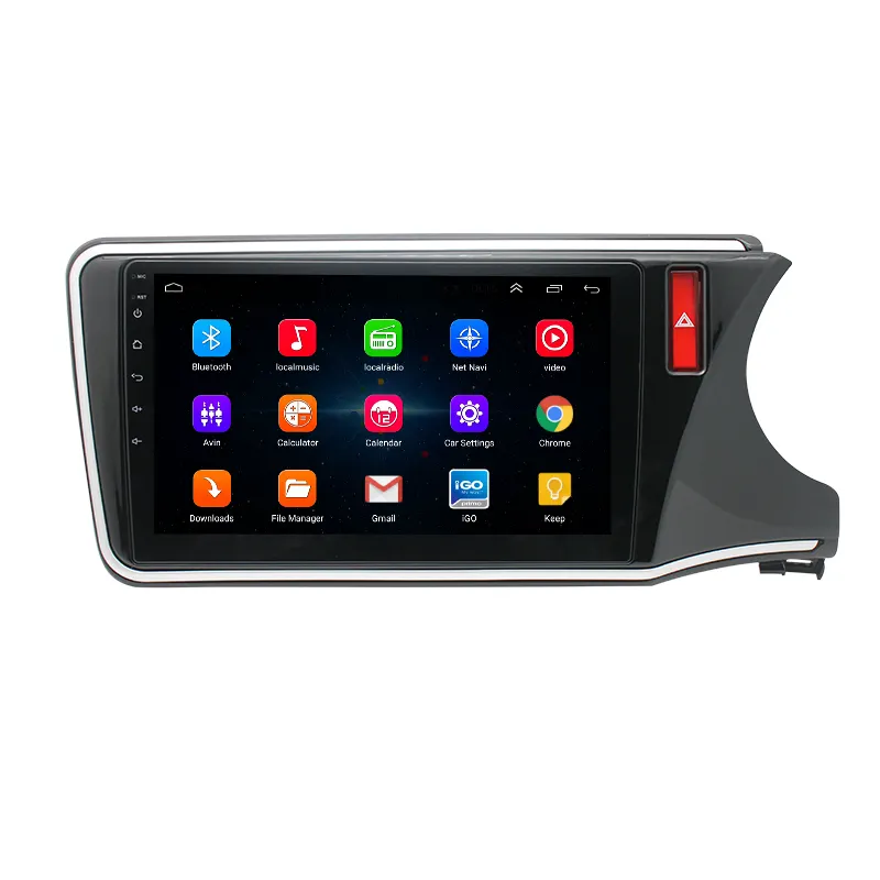 4 + 64G 10.1 Inch 1024*600 Gps Navigatie Auto Radio Voor Honda City Auto Dvd-speler 2014 - 2017 Rhd Met 3G Wifi Muziek