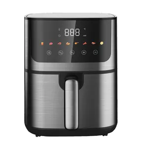 Cocina 1400W 4.7L CE CB Acero inoxidable 200 Temperatura Calefacción Eléctrica Freidoras de aire digitales sin aceite