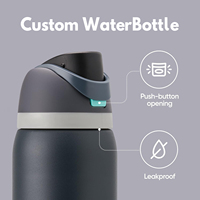 Bouteille d'eau isotherme en acier inoxydable de 40 oz, bouteille d'eau de 32 oz pour l'entraînement et les loisirs