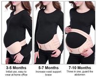 Taille plus sans couture taille prénatale ventre enveloppement dos ventre orthèse sangle pelvienne ceinture de soutien de grossesse