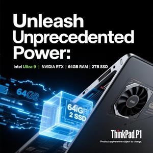 Mới Lenovo ThinkPad P1 16 "Ultra9-185H 64GB RAM 2Tb SSD RTX 4070 8GB 2.5K Kinh Doanh Máy Tính Xách Tay Di Động Máy Trạm Ai Thiết Kế 3D - Product Image 3