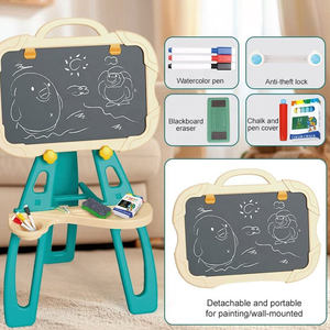 2025 Kinderen Nieuwe Educatieve Dubbelzijdige Kleur Tekentafel Speelgoed 2 In 1 Uitwisbaar Cartoon Opvouwbaar Schrijfbord - Product Image 5