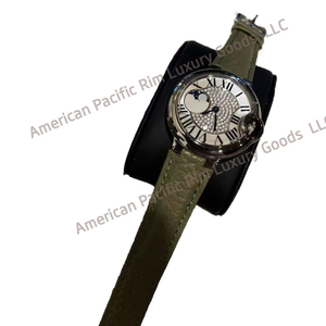 Montre-bracelet pour homme et femme, bracelet en acier plaqué or, entièrement sertie de diamants, étanche, mouvement Seiko, fond de boîtier en acier inoxydable - Product Image 6