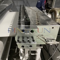 Machine d'extrusion automatique de panneaux en PVC marbré, options haute brillance ou gaufrage, machine à panneaux en marbre