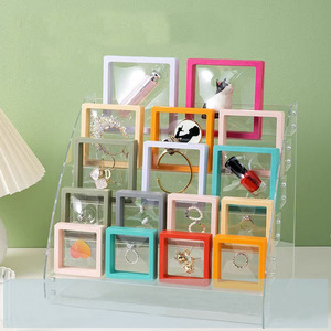 Pe Film Suspension Box Jewelry Rack Transparent Acrylic Hand String Storage Jewelry Display Rack Packaging Storage Box