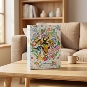 Puzzle en papier 150 pièces Eevee Friends, dessin animé coréen pour enfants, cadeau éducatif, jouet pour enfants, vente en gros - Product Image 2