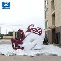 Arco Inflable Gigante Personalizado con Forma de Casco de Fútbol Americano para Eventos Deportivos al Aire Libre, Publicidad, Decoración de Paisajes