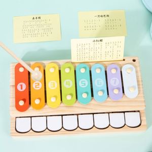 Jouets musicaux en bois naturel pour enfants, clavier en bois, jouet musical, piano pour bébé, xylophone - Product Image 6