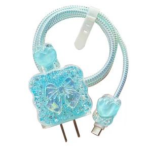 เคสสายชาร์จเร็วลาย<span class=keywords><strong>ผีเสื้อ</strong></span>มีกลิตเตอร์สำหรับ Iphone16ชาร์จเร็วเคสป้องกันสายเคเบิ้ลข้อมูล20W18W - Product Image 4