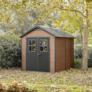 Casetta da Giardino Keter Newton 228x350x252H cm Effetto Legno Evotech Marrone 7,2 m per Stoccaggio Esterno - Product Image 6