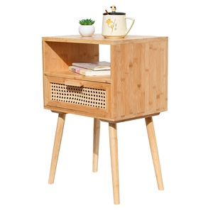 You Like Nightstands Mesitas de noche de madera con cajón y estante Gabinete de almacenamiento Mesita de noche para el hogar para dormitorio - Product Image 4