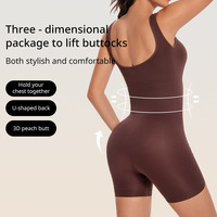 Combinaison de yoga sans couture grande taille, très élastique, effet push-up, gainante, pour femme, idéale pour la gym, le fitness et le quotidien, sous-vêtement sculptant intégral amincissant