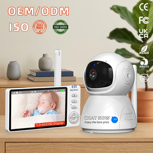 กล้องมองกลางคืน เสียงสองทาง ตรวจจับความเคลื่อนไหว 720P <span class=keywords><strong>2</strong></span>.4GHz FHSS ไร้สาย เพลงกล่อมเด็ก ไซเรนในตัว เครื่องเล่นเพลง อะแดปเตอร์ไฟฟ้า - Product Image 1