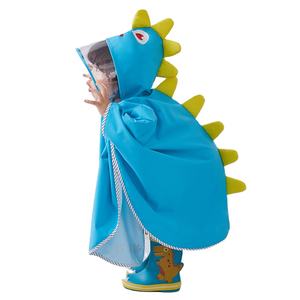 Casaco de chuva poncho dinossauro, capa de chuva para crianças, meninos, meninas, crianças, roupas escolares impermeáveis - Product Image 5