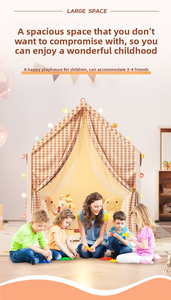 Nouvelle tente de jeu pour enfants, château de princesse, maison de jeu pour garçons et filles, pour bébés et tout-petits, avec fenêtre, portable, en polyester - Product Image 6