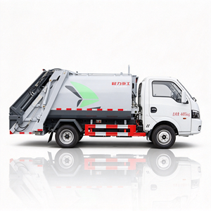 Camión de Basura Eléctrico Compacto, Vehículo de Recolección de Residuos con Tanque de Compresión Trasero para Saneamiento Municipal - Product Image 3