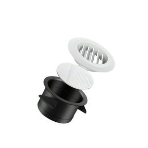 Съемная круглая Вентиляционная решетка, ABS пластик/ПВХ, система воздуховода HVAC, легко моется - Product Image 4