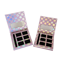 Haute qualité personnalisable couleur bricolage magnétique ombre à paupières Palette boîte de maquillage carré brillant mat Options de stratification produits en papier