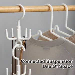 New Creative Rotating Multi-<b>hook</b> 360 Degrees Rotating Cabinet Wardrobe 6 <b>Hook</b> Hanger - Product Image 2