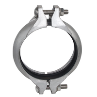 Raccord de tuyauterie rigide rainuré en acier inoxydable 304 316L pour système d'incendie par sprinklers DN50 DN65 DN80 DN100
