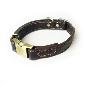 Luxe Hoge Kwaliteit Brede Private Label Lederen Training Hondenhalsband Sublimatie - Product Image 3